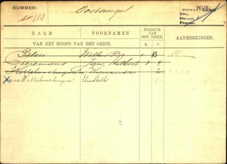 bewonerskaart Oostsingel 51/110
