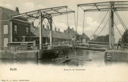 Oostsingel Delft begin 20e eeuw